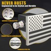 Synrroe 2" Heavy Duty Stainless Steel Flag Hitch Cover, Car