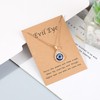 14k Gold Plated Evil Eye Blue Eye Hand Pendant Necklace