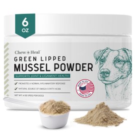 Green Lipped Mussel for Dogs - 6 oz of Green Lipped Mussel Powder for Dogs - Good for Joint and Ligament Health - Made in The USA