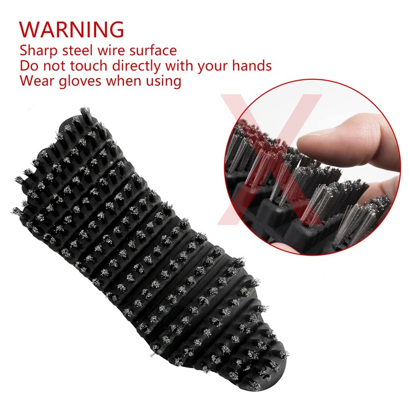 Barbell Brush Barbell Cleaning kit Wire Brush for Cleaning Weight