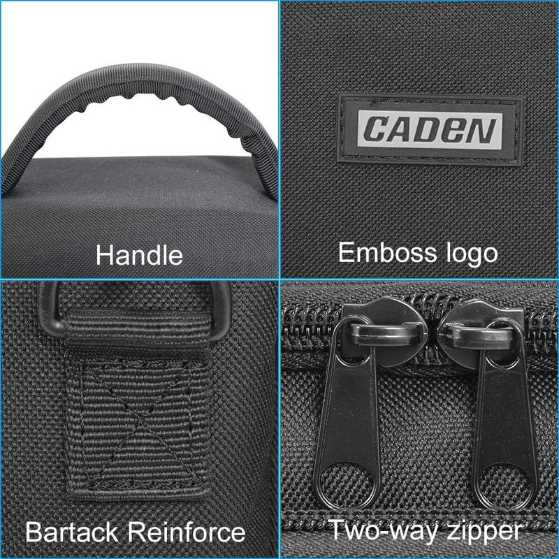 CADeN Camera Bag, Canvas Shoulder Bag with Removable Insert, Case,