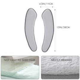 Thick and Warm Toilet Seat Cushion Cover - with Sticky Toilet Seat Cushion - Washable and Reusable Mat for Winter - Double Flap Separation, TPR Back Adhesive, Soft and Protective (Grey)