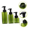 DOITOOL 3pcs Portable Pump Dispenser Multi-Function Empty Bottles for Toiletries