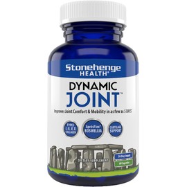 Stonehenge Health Dynamic Joint Health Supplement – Fast-Acting Support with AprèsFlex® Boswellia, MSM, Multi-Type Collagen, Turmeric, Bromelain, Vitamins C & D3 – Supports Joint Comfort – 60 Capsules
