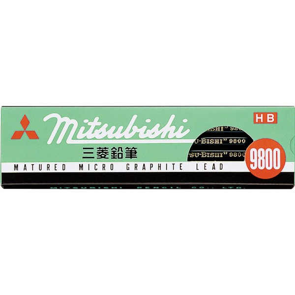 Mitsubishi Pencil Co, Ltd. 9800 pencil dozen (12 pieces) HB K9800HB (japan import)