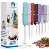 Powerful Milk Frother Handheld Foam Maker, Mini Whisk Drink Mixer