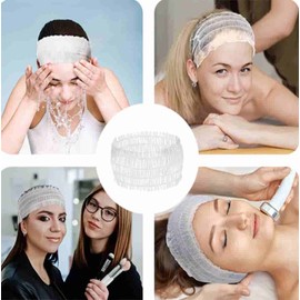 Wanja Market Disposable Facial Headband 100P Disposable Hair Cap Wash Hair Band Men's Face Washing Headband