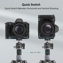 SMALLRIG Z 8 L-Bracket for Nikon Z8 Z 8 Camera, Quick Release L Plate for Arca-Type for Nikon Z 8, Quick Switch Between Horizontal and Vertical Shooting, for Landscape, Animal Photography - 3942