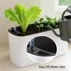 2 Packs 16 Inch Large Rectangular Self Watering Pots for
