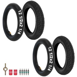 2 Set 12.5x2.25 12-1/2x2 1/4 Tire and Inner Tube Set for Scooter Electric bike, 57-203 Tire Compatible with Jetson E-Bike Pocket Mod Currie eZip Schwinn - 2set