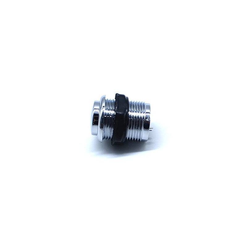 Arcity 5 Pcs 24mm Arcade Push Buttons Round Chrome Plated