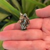 Brass Wolf Head Fierce Figurine Handmade Wild Spirit USA Crafted