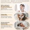 EMS V-Face Gesichtsmassagegerät, Rot/Blau Licht Face Massager, Doppelkinn Entferner, 6