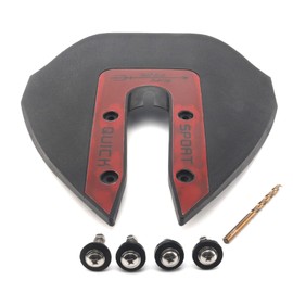 UanofCn FO2002 Whale Tail Hydrofoil Stabilizer for 8 to 40 HP Outboard Motor and Stern Drive Engines Red