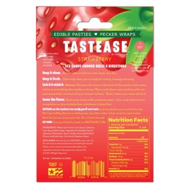 PASTEASE Tastease - Heart Shaped Edible Pasties in Strawberry Candy 13 Piece Set - Fun for A Special Occassion or Everyday - Dimensions 2" x 2" Coverage 1 Inch