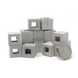 Melody Jane Dolls House Half Breeze Block Concrete Cinder Block Pk 15 Building Component