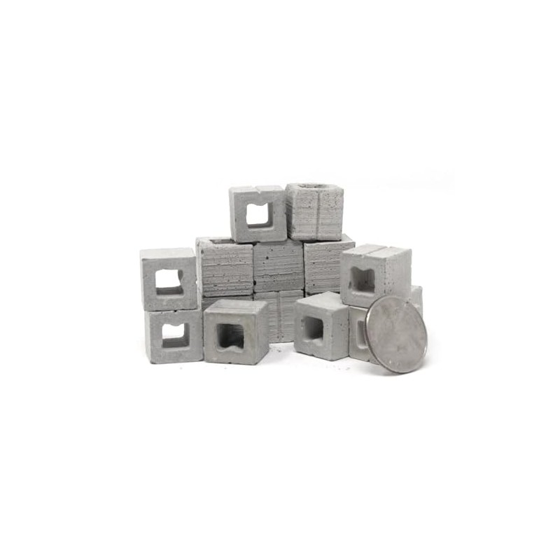 Melody Jane Dolls House Half Breeze Block Concrete Cinder Block