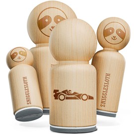 Racing Car Racecar Vehicle Automobile Rubber Stamp for Stamping Crafting Planners - 1 Inch Medium