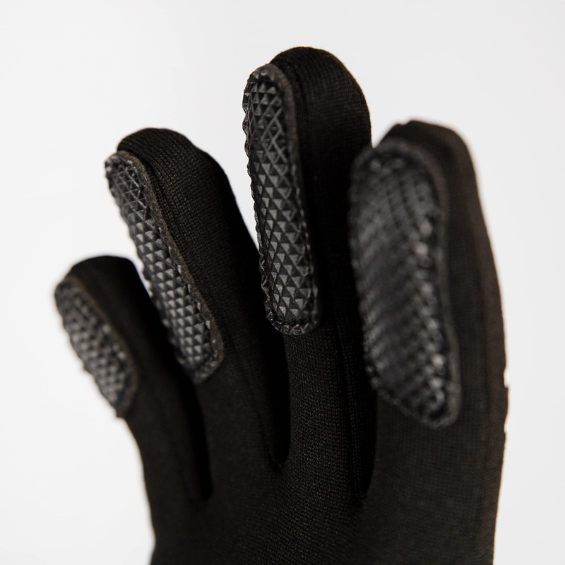 uhlsport Men's Field Player Gloves, Black, black, 35 EU