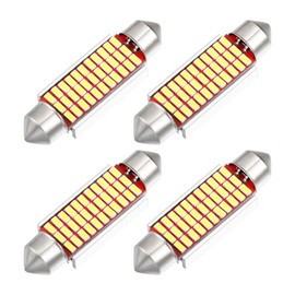 X AUTOHAUX LED Festoon Light White 41mm 211 212 33SMD 3014 Chipset(Set of 4)