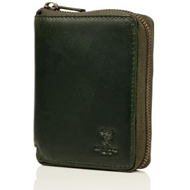 MATADOR Wallet 3626/A Metal Zip TÜV Tested RFID, Green/Green, Green