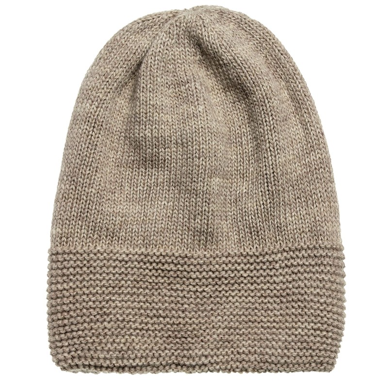 Caspar MU214 Elegant Women's Winter Beanie Hat Lined, taupe, Unit