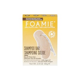 FOAMIE Shampoo Sólido para Cabello Rebelde y con Frizz sin Sulfatos y Parabenos con Aceite de Argán I Control Hidratación Brillo | 100% Vegano I Shampoo en Barra