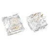 DUROCK Ice King Tactile Switches, 68g Progressive Spring Transparent Clear
