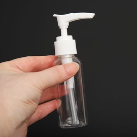 Pump type transparent empty bottle 50ml / 펌프형 투명 공병 50ml