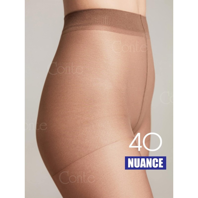 Conte elegant Matte Women's Tights with Silk Effect - Nuance