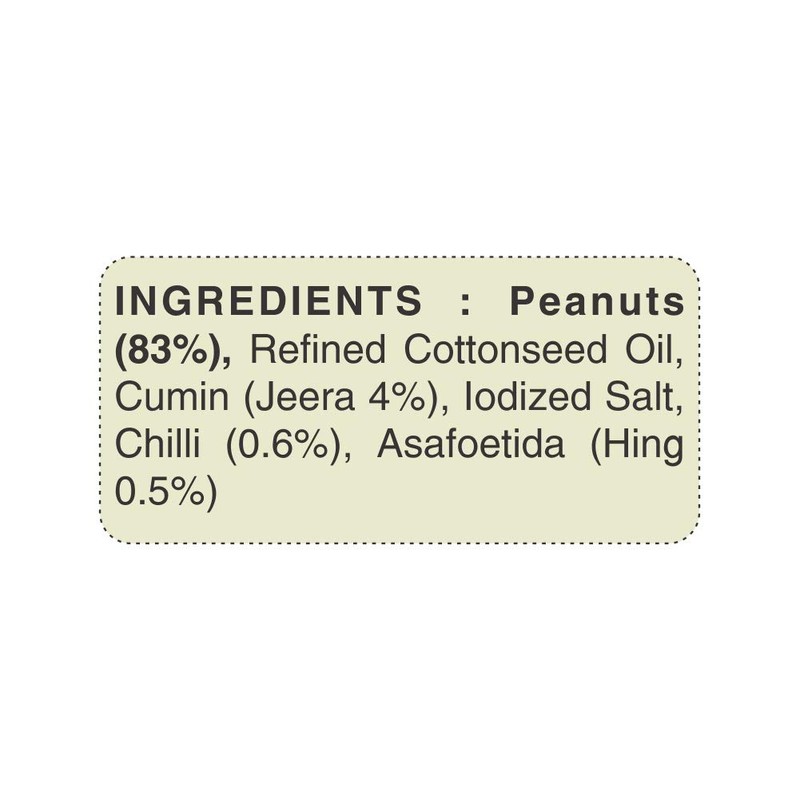 Jabsons - Roasted Peanuts Hing Jeera, 140g (Pack of 6)