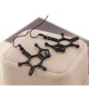 Caffeine Molecule Dangle Earrings Simple Happiness Neurotransmitter Organic Chemistry Structure
