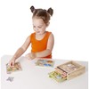 Melissa & Doug Animals Wooden Mini-Puzzle Set With Storage and