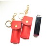 COLLBATH 2pcs Leather Case for Lipstick Lip Balm Holder Pouch