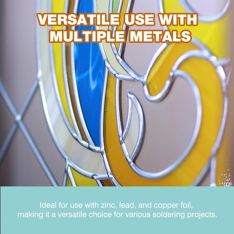 Liquid Soldering Flux for Stained Glass, 4oz Stained Glass Flux