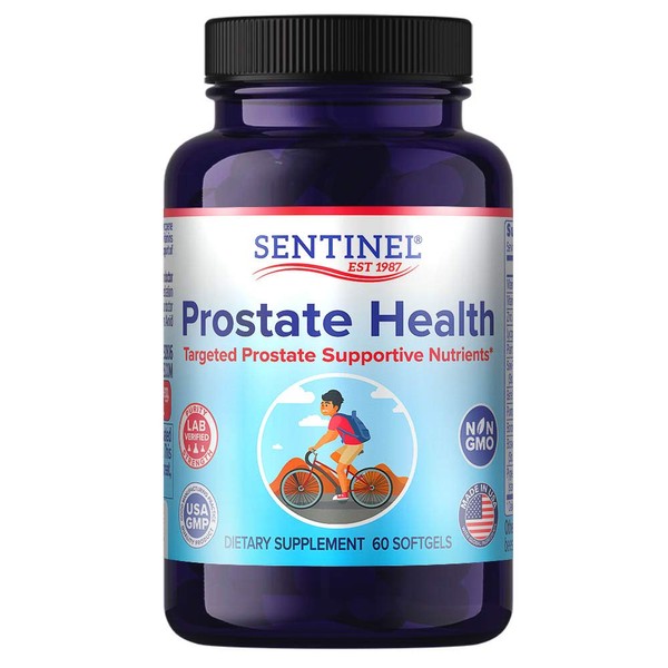 Sentinel Prostate Health for Men*, Saw Palmetto, Pygeum, Lycopene, Boswellia Extract, Plant Esters, 60 Softgels