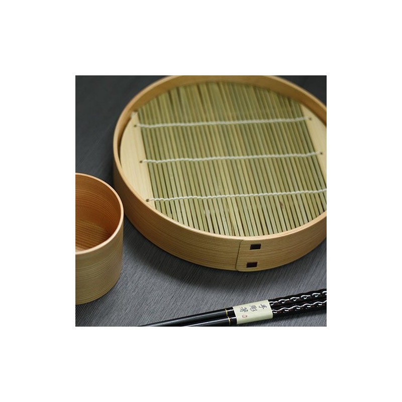 Buckwheat Plate, Single Item, Akita Cedar, Odate Kogeisha