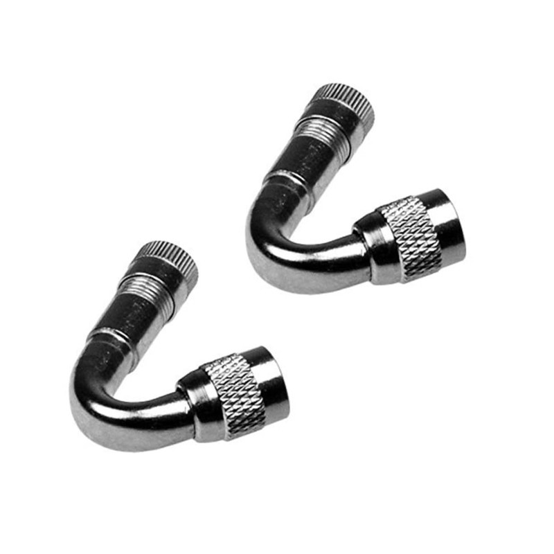 BESPORTBLE 4pcs Brass Valve Stem Extensions Angle Adapters for Car