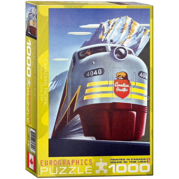EuroGraphics CP Rail Diesel Locomotive 1000 Piece Puzzle
