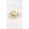 Brixton Women's Leigh Straw Fedora, Natural, Tan, XS