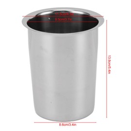 TOPINCN Stainless Steel Utensil Holder, Multifunctional Design Large Capacity Organizer for Knives, Forks, and Chopsticks, Convenient and Practical (Without Holes)