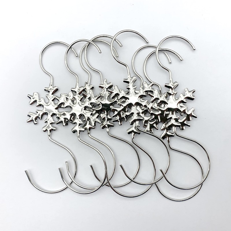 Ornament Hooks Electroplate Metal Wire Hooks Ornament Hangers with for
