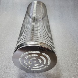 Unbranded 2 PACK Rolling Grilling Basket BBQ Tube Round Grill Mesh Stainless Steel