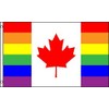 Flags Importer Canada (Rainbow) 3x5' Poly Flag, Multicolor