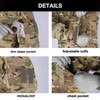 Camouflage Combat Jacket, Men's Tactical Gear, Hunting Paintball Game Jacket