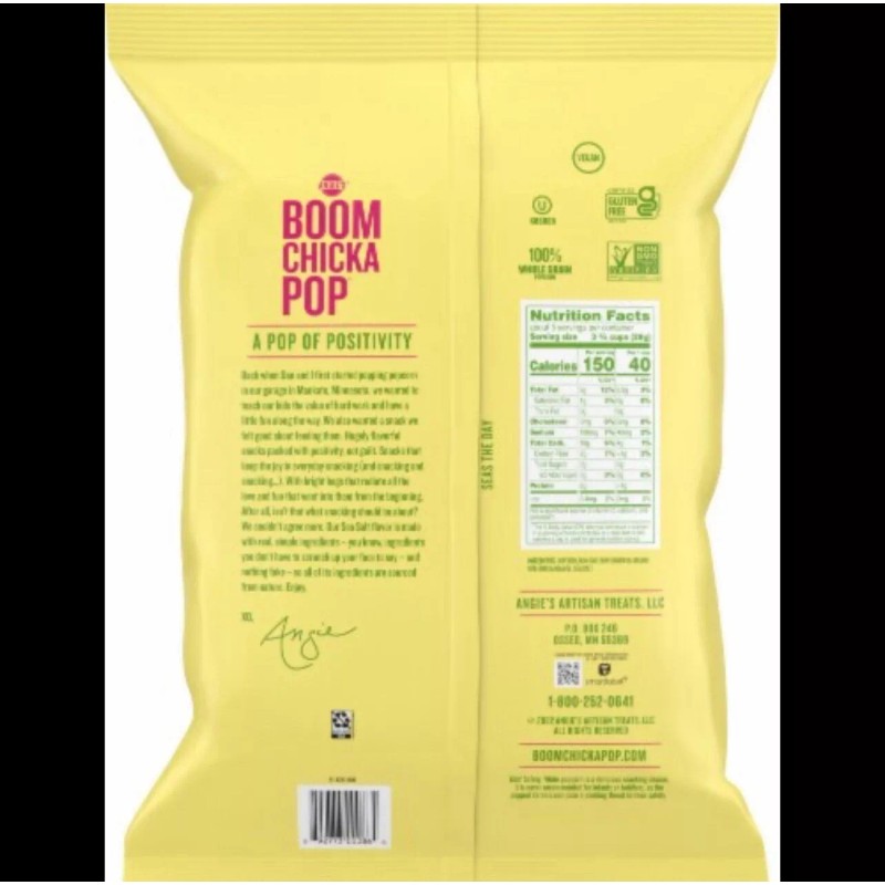 Angie's New Exclusive Angie’s BOOM CHICKA POP Sea Salt Whole