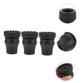 WHAMVOX 3pcs Skid Climbing Cane Foot Covers for Trekking Poles Shockproof Crutch Foot Protectors with Inner Diameter Durable Non Slip Accessories for Outdoor Hiking and Walking