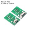 sourcing map FFC FPC 6 Pin 0.5mm 1mm Pitch to