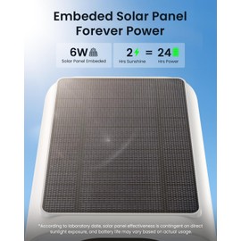 ieGeek Solar Camera Outdoor Wireless, 2K Outside Cameras for Home Security, Embedded Solar Panel, AI Motion Detection, Smart Spotlight & Alarm, No Hub Needed, 2 Pack