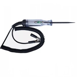 Upgraded Digital Electric Circuit Tester Spring Wire Voltage Test Pen Probe Volt Test Sharp Stainless Probe for Truck Vehicle (Spring Wire no Digital Display)